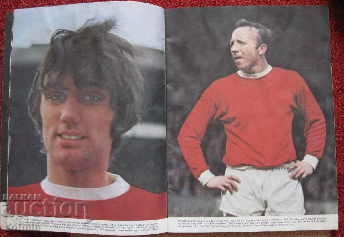 Auction football magazine program Man United Estudiantes 1968 Auction football magazine program Man United Estudiantes 1968
