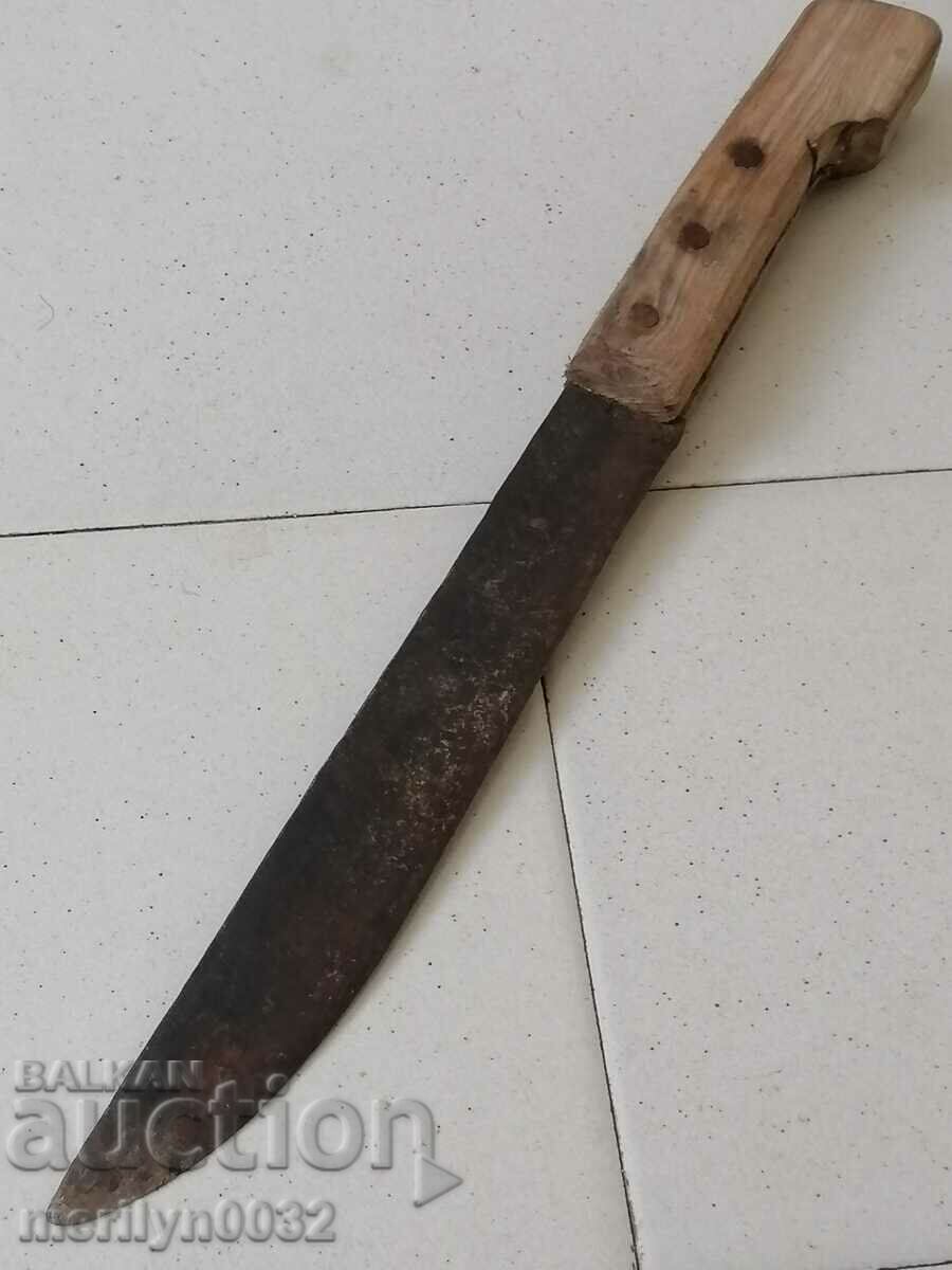 Old forged shepherd's knife, karakulak, blade with price 57.00 BGN | € 29.14