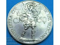 50 centesimi 1929 Vatican - mintage 10,000 pcs. - rare!!!