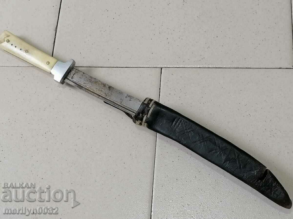 Old forged shepherd's knife with kanya, akulak, blade - 5 Old forged shepherd's knife with kanya, akulak, blade - 5