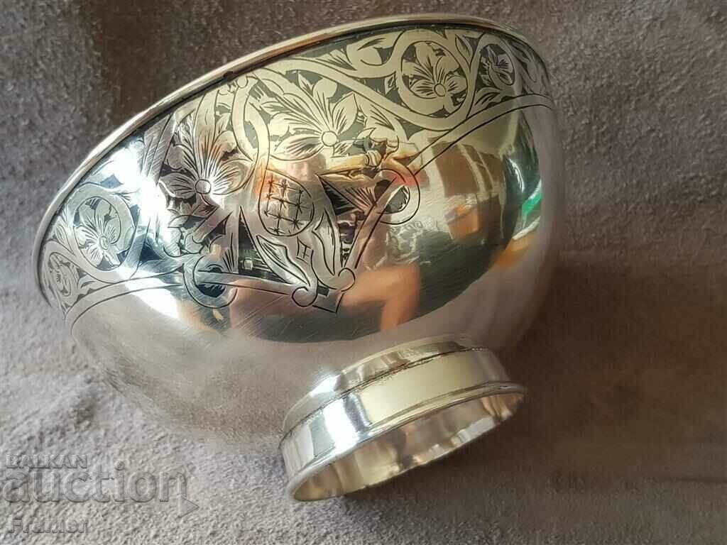 Delivery of Silver niello gilt Russia Caucasus silver bowl cup tas Delivery of Silver niello gilt Russia Caucasus silver bowl cup tas