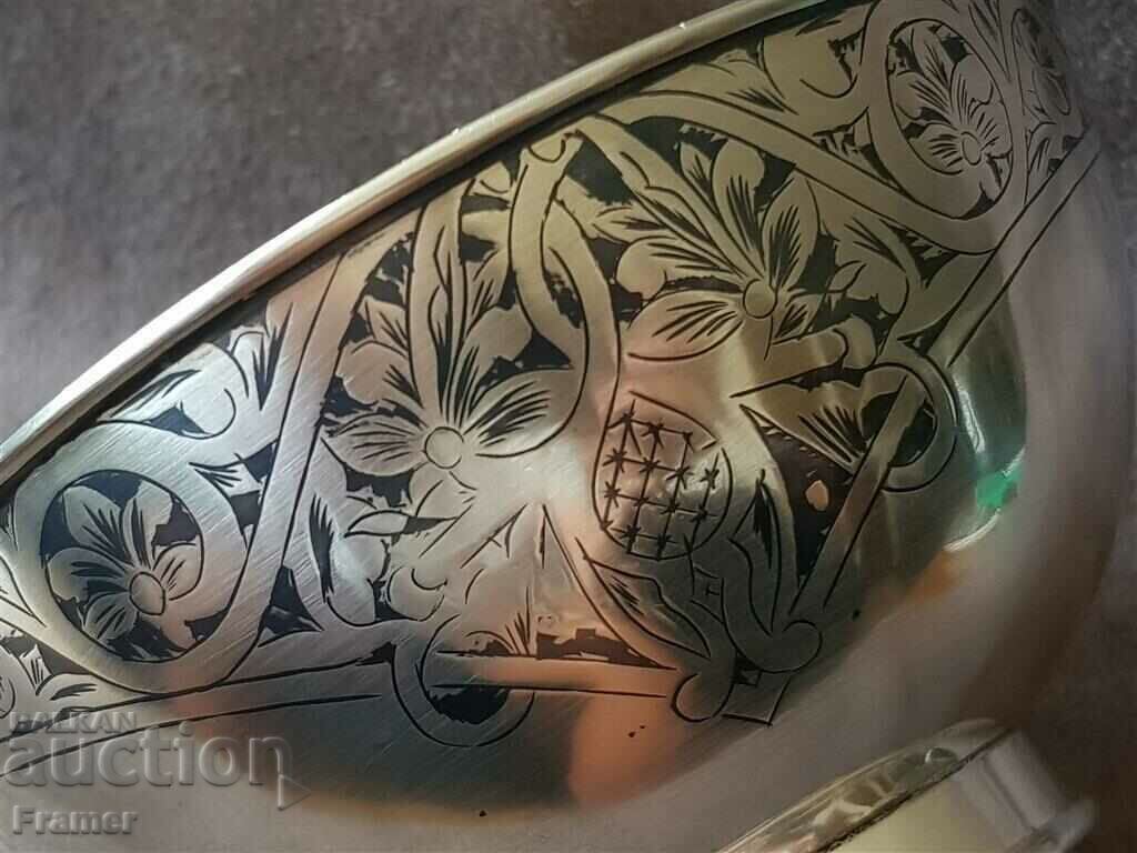 Silver niello gilt Russia Caucasus silver bowl cup tas - 7 Silver niello gilt Russia Caucasus silver bowl cup tas - 7