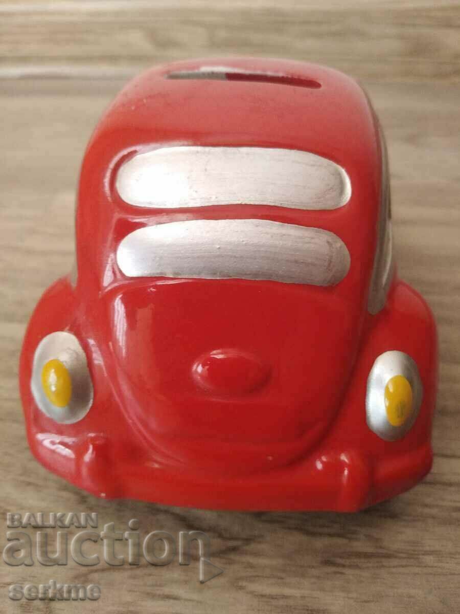 Auction  Porcelain car piggy bank