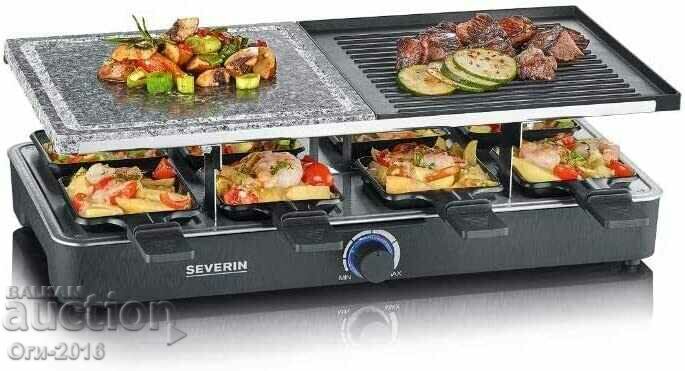 Delivery of SEVERIN raclette grill with natural stone and grill Delivery of SEVERIN raclette grill with natural stone and grill