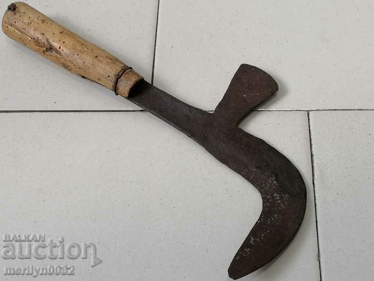 Old forged knife, blade, wrought iron, knife, chopper with price 59.00 BGN | € 30.17 Old forged knife, blade, wrought iron, knife, chopper with price 59.00 BGN | € 30.17