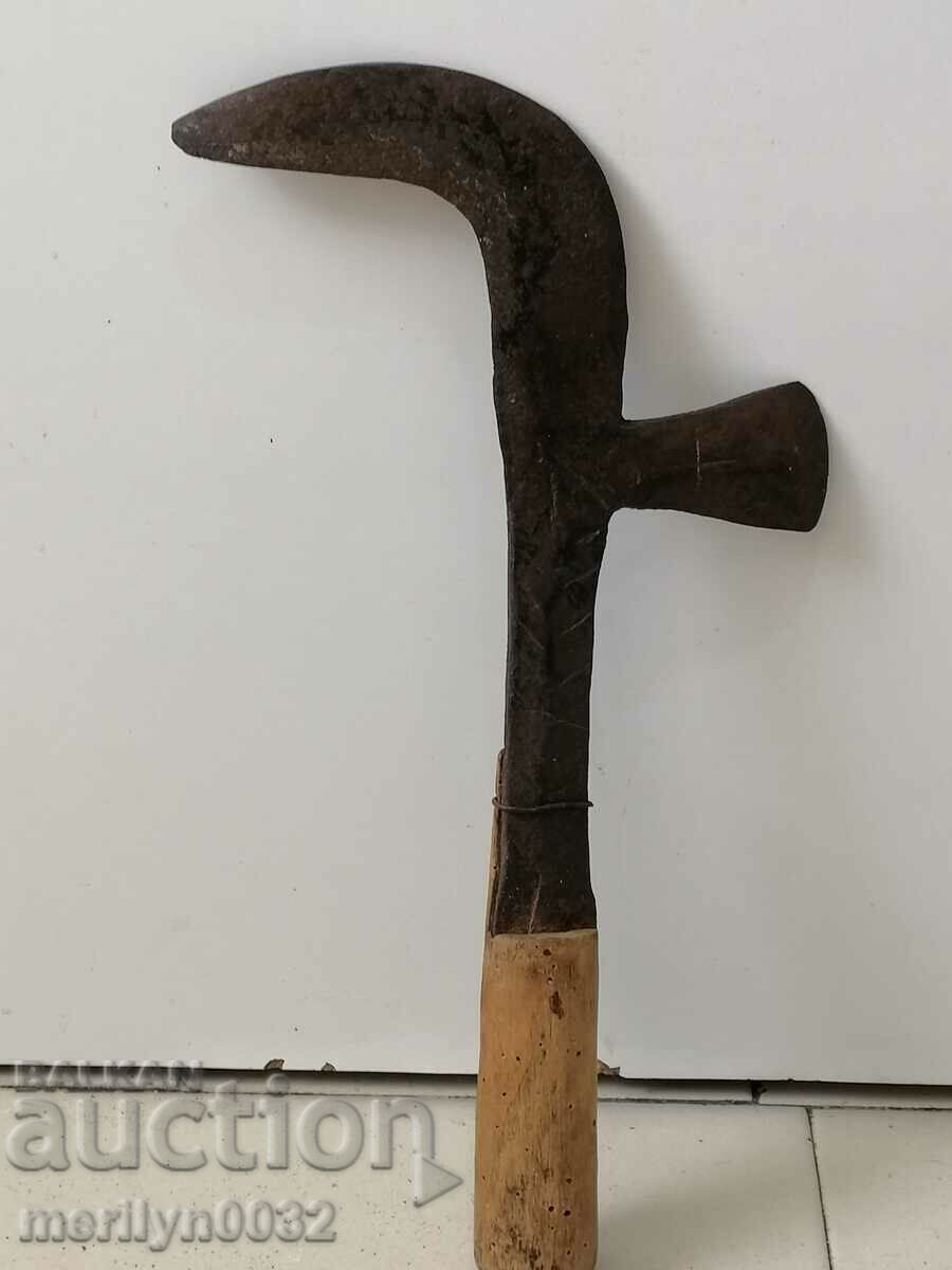 Old forged knife, blade, wrought iron, knife, chopper - 5 Old forged knife, blade, wrought iron, knife, chopper - 5