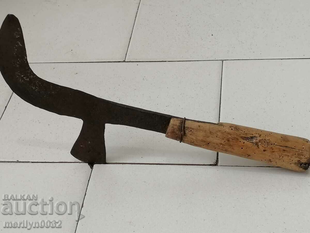 Old forged knife, blade, wrought iron, knife, chopper - 7 Old forged knife, blade, wrought iron, knife, chopper - 7