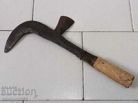 Old forged knife, blade, wrought iron, knife, chopper
