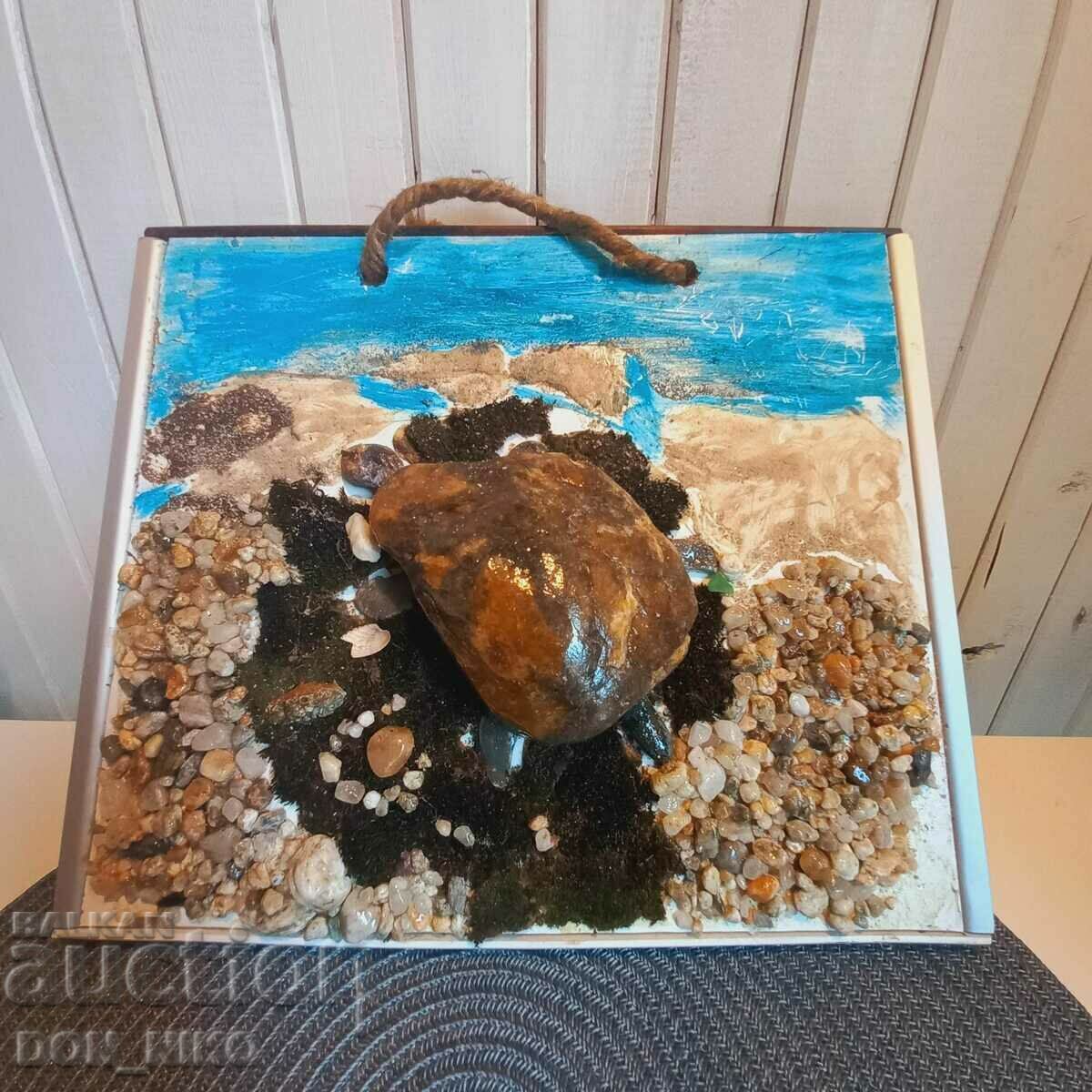 Picture turtle from sea stones - 6