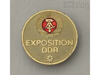 EXHIBITION GDR GERMANY BADGE