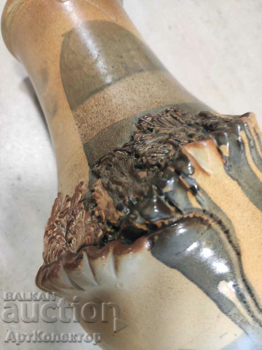 Голяма керамична ваза авторска с цена 25.00 лв. | € 12.78