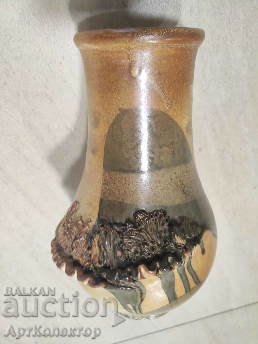 Голяма керамична ваза авторска - 5