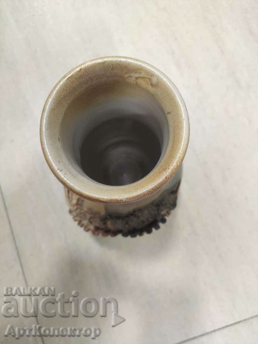 Голяма керамична ваза авторска - 7