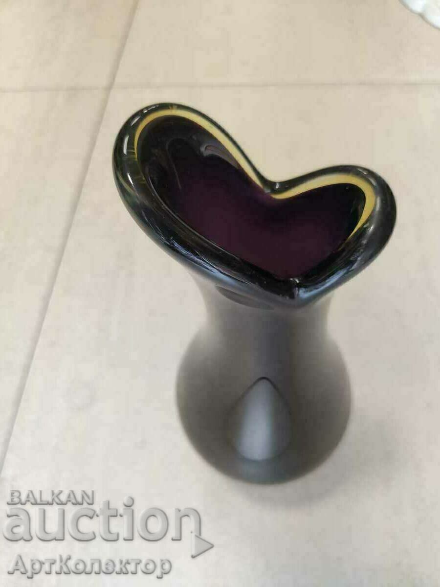 Old morano / murano glass handmade vase - 6 Old morano / murano glass handmade vase - 6