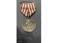 Medalie de argint 1885 cu panglică originală