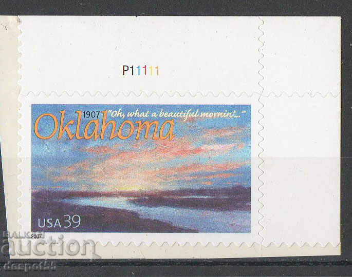 2007. USA. 100 Years of Oklahoma Statehood - Self Hall.