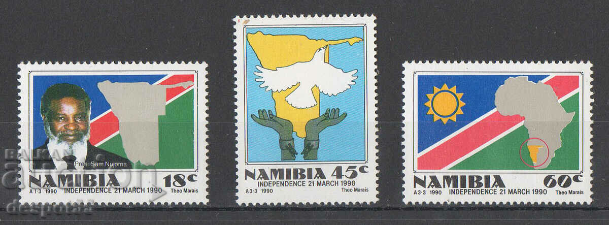 1990. Намибия. Независимост.