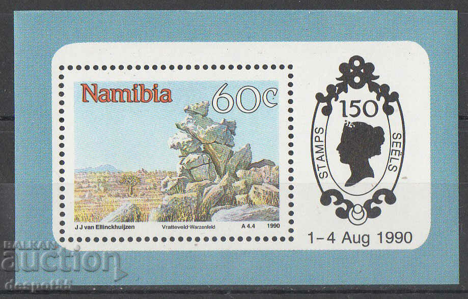 1990. Намибия. Пейзажи от Намибия. Мини-блок.