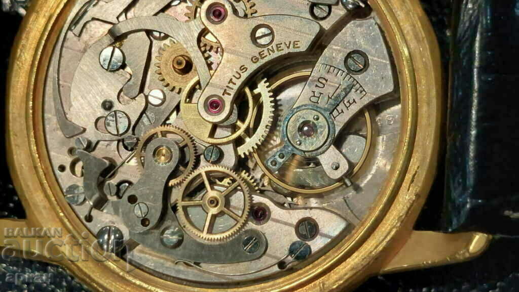 Titus Geneve gold-plated chronograph -Switzerland - 5 Titus Geneve gold-plated chronograph -Switzerland - 5