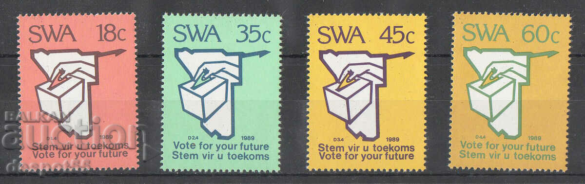 1989. Africa de Sud-Vest. Alegeri.
