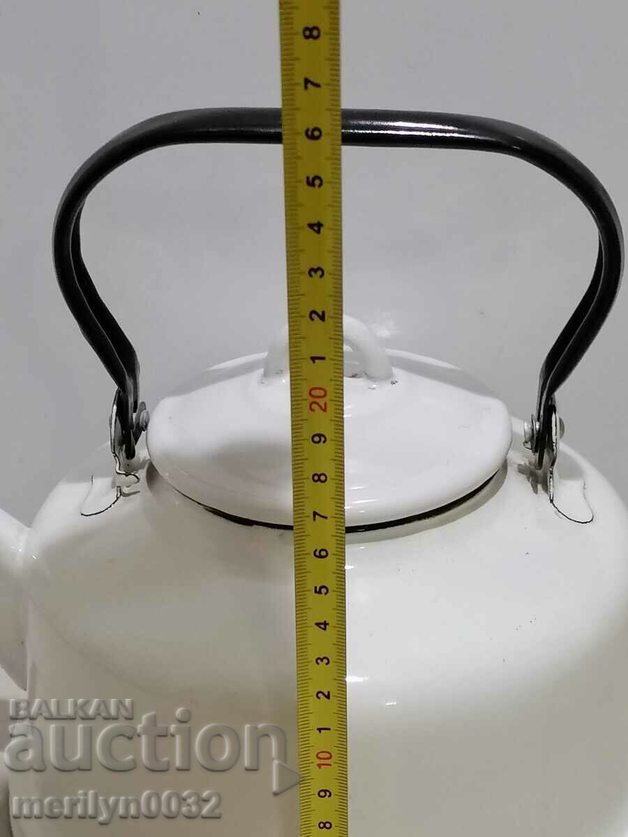 Παράδοση Επισμαλτωμένη τσαγιέρα από τη Σότσα, αγγείο με σμάλτο, ΕΣΣΔ Παράδοση Επισμαλτωμένη τσαγιέρα από τη Σότσα, αγγείο με σμάλτο, ΕΣΣΔ