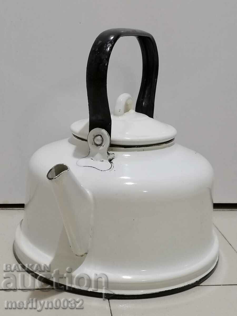 Enameled teapot from the Sotsa, a vessel with enamel, USSR Enameled teapot from the Sotsa, a vessel with enamel, USSR