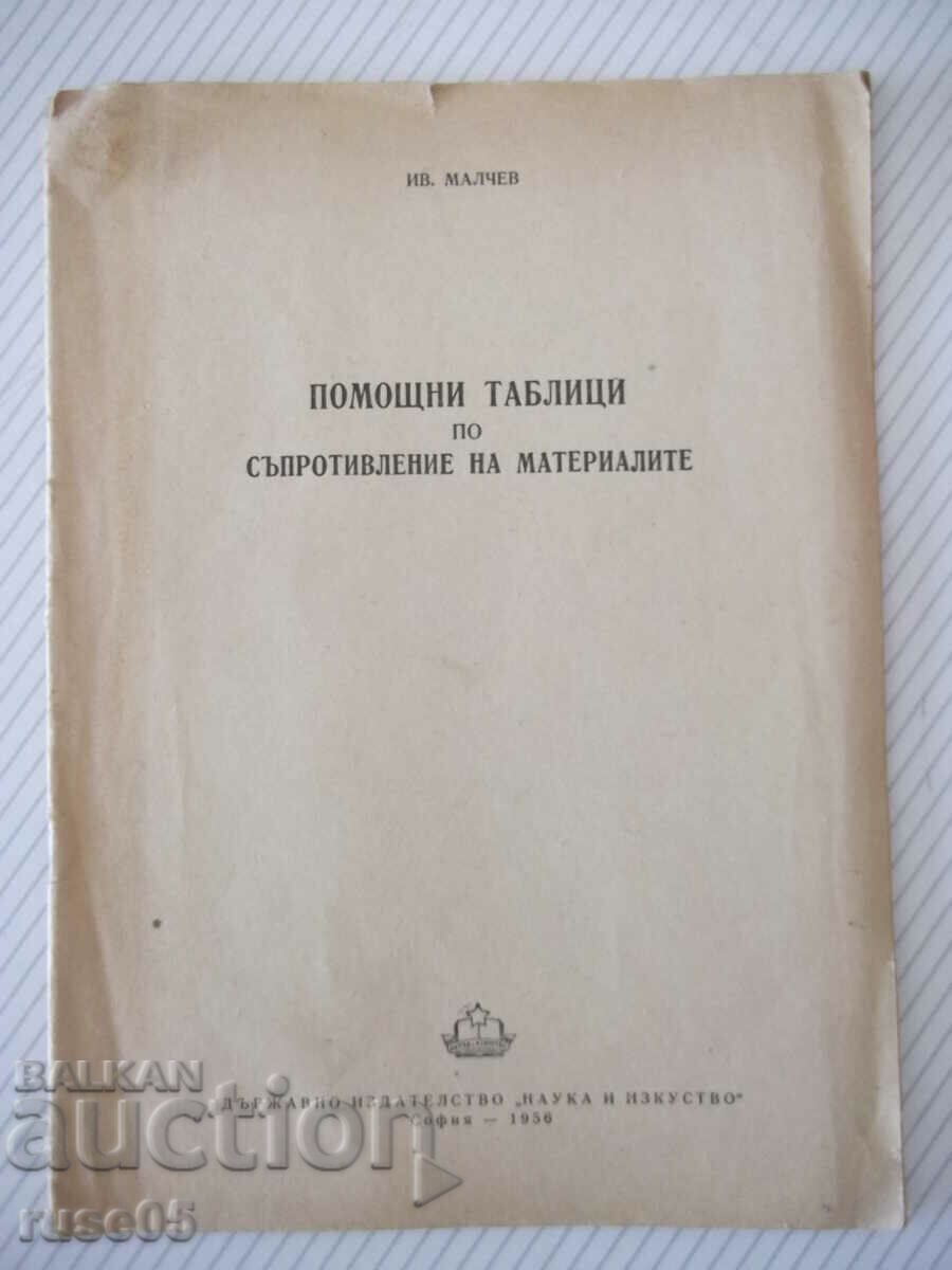 Book "Help tables on resistance of matter - Iv. Malchev" - 28th century