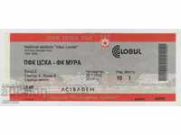 Bilet fotbal CSKA-Mura Slovenia 2012 LE