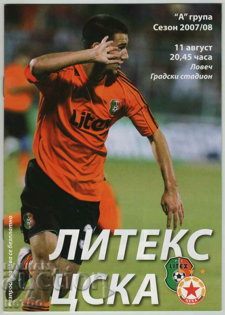 Litex-CSKA 2007 Football Program Litex-CSKA 2007 Football Program