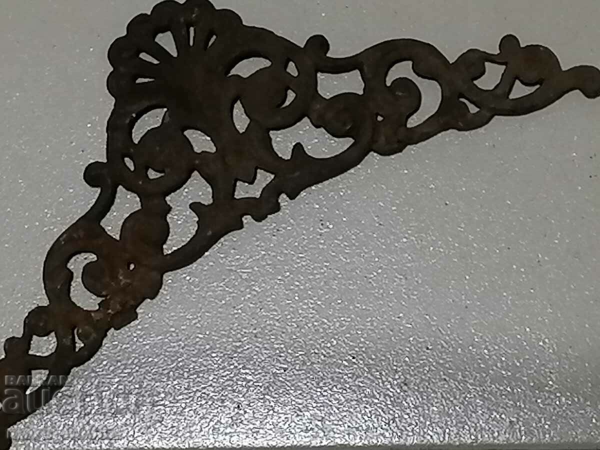 Decoration panel relief cast iron 2 pieces late 19th century bas-relief - 7