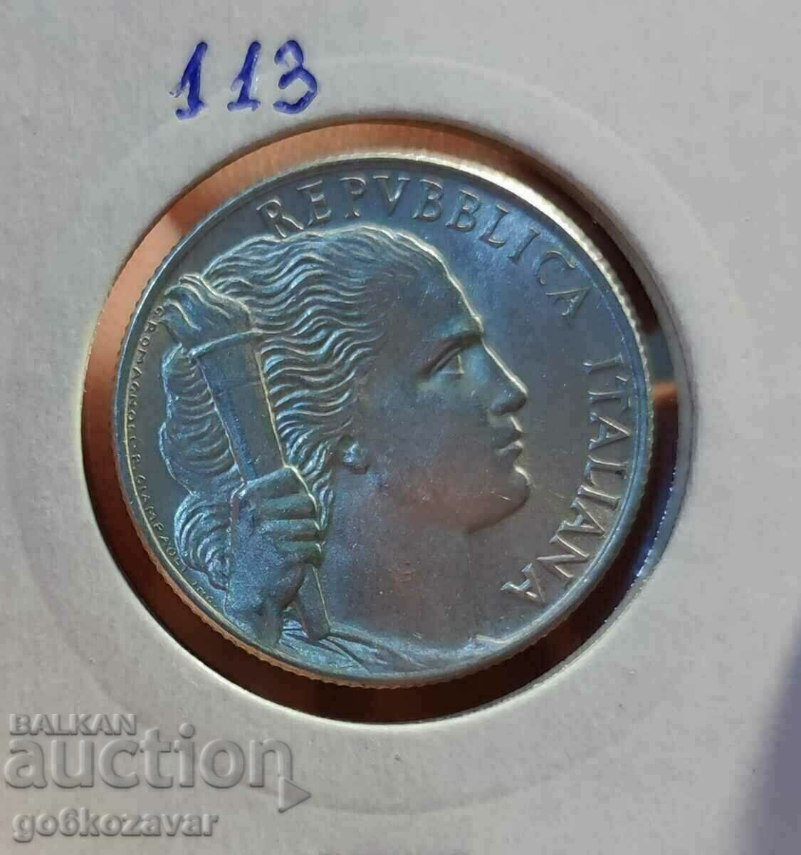 Италия 5 лири 1950г Топ монета !