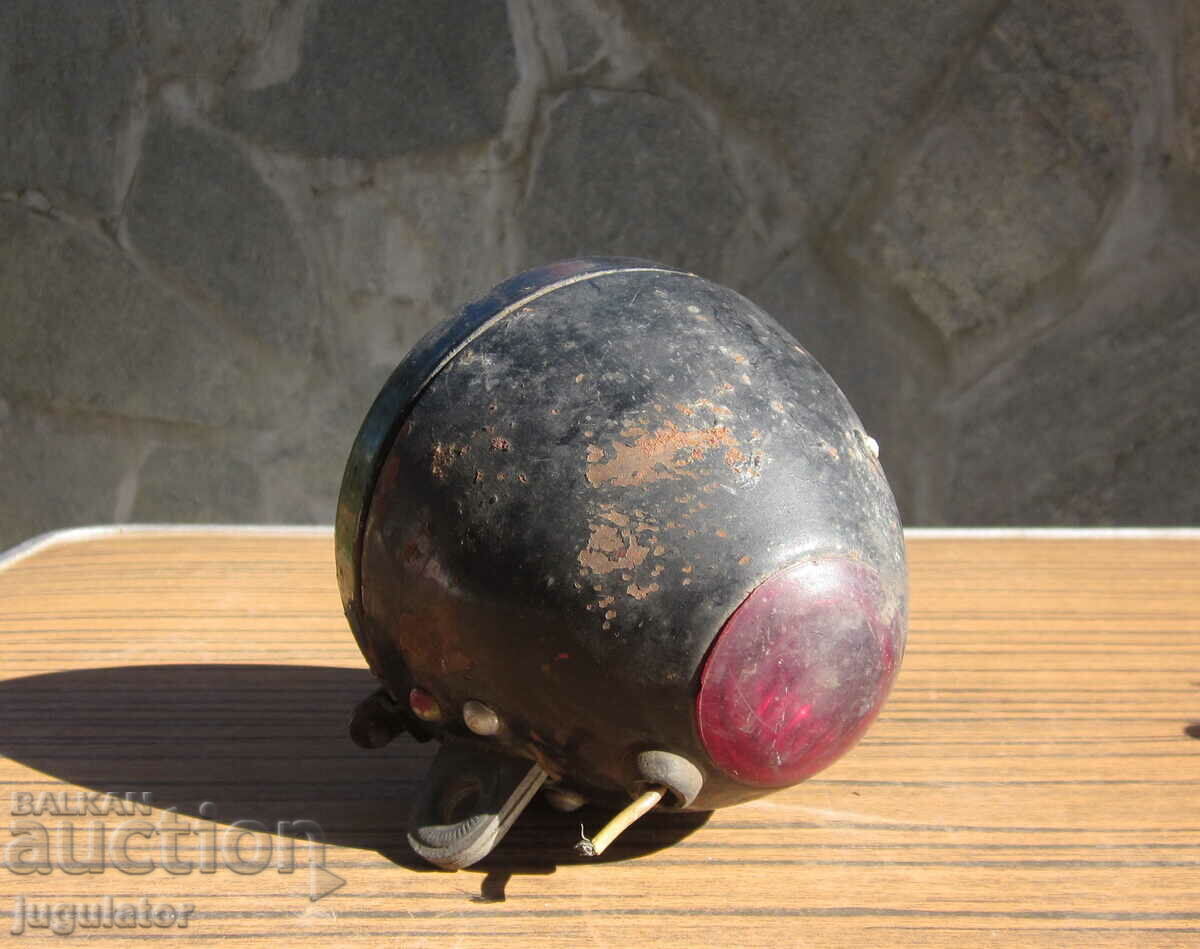 Delivery of old headlight for a retro motorbike motorcycle Delivery of old headlight for a retro motorbike motorcycle