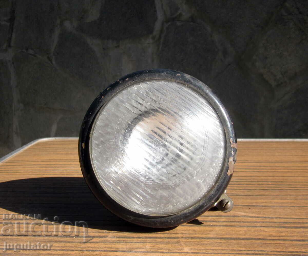 old headlight for a retro motorbike motorcycle