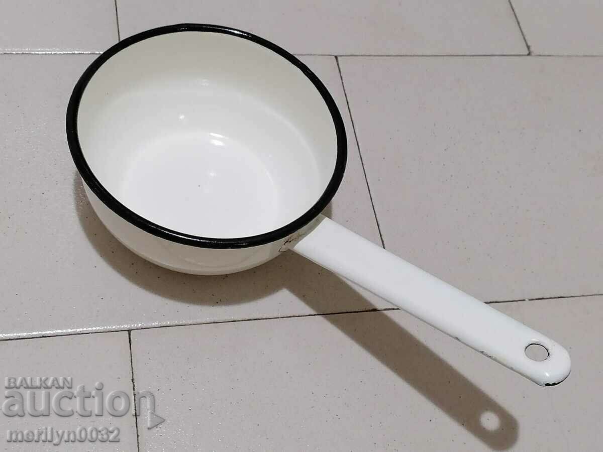 Auction Old enameled dish, pan with USSR enamel Auction Old enameled dish, pan with USSR enamel