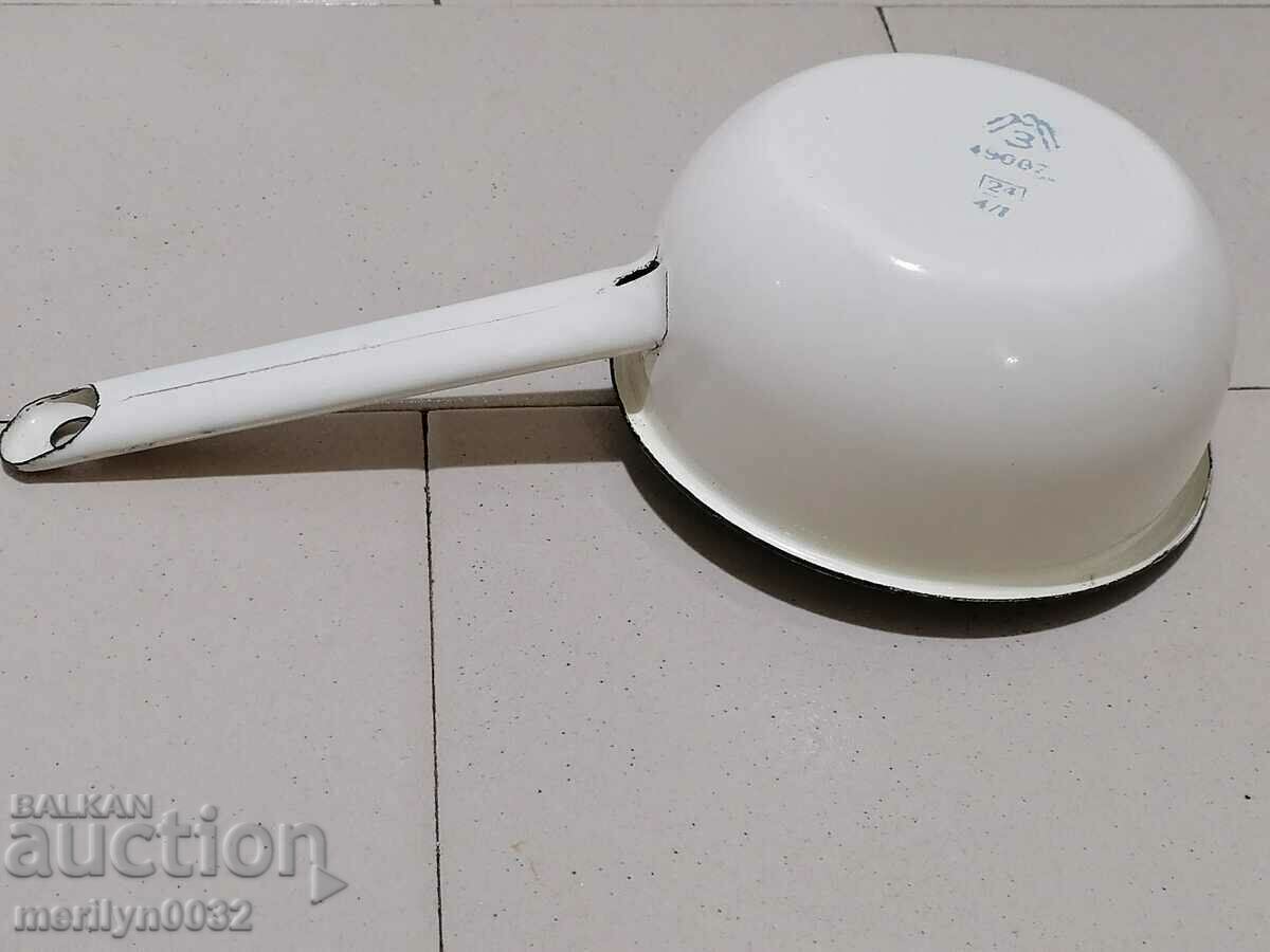 Old enameled dish, pan with USSR enamel - 5 Old enameled dish, pan with USSR enamel - 5