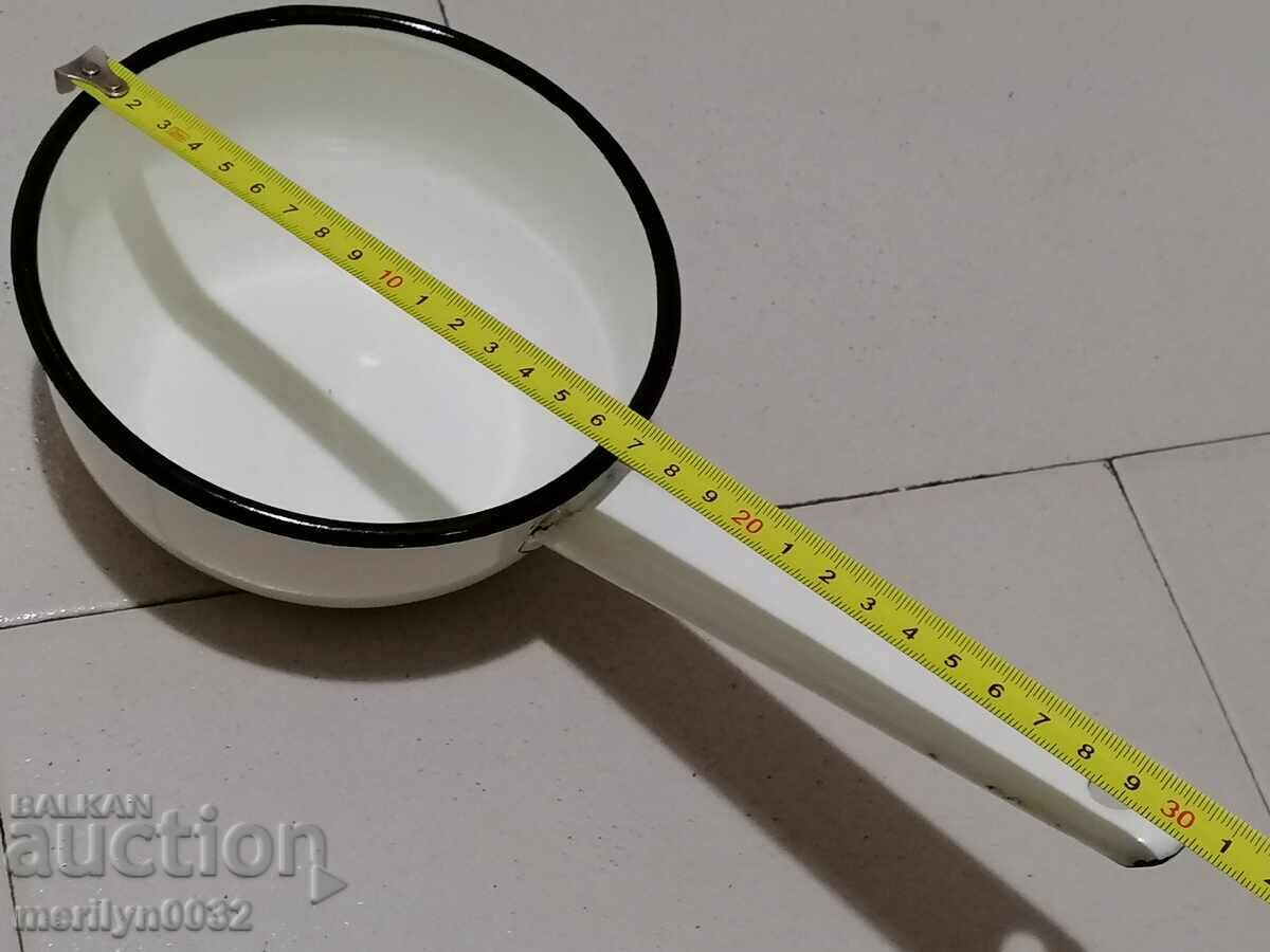 Old enameled dish, pan with USSR enamel - 7 Old enameled dish, pan with USSR enamel - 7