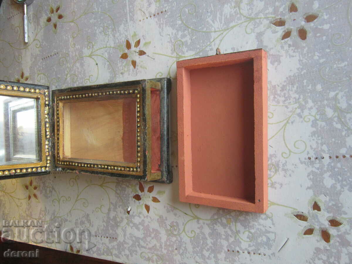 Antique casket jewelry box with mirror - 7 Antique casket jewelry box with mirror - 7