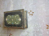 Antique casket jewelry box with mirror