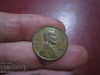 1961 год 1 цент САЩ буква D