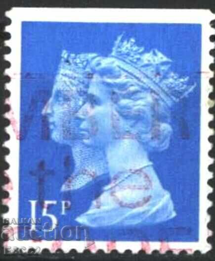 Ștampilată Regina Elisabeta a II-a 1990 a Marii Britanii
