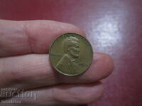 1966 год 1 цент САЩ