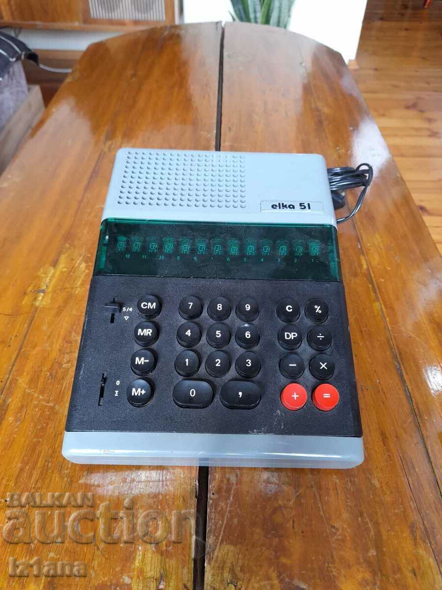 Old calculator Elka, Elka 51 Old calculator Elka, Elka 51