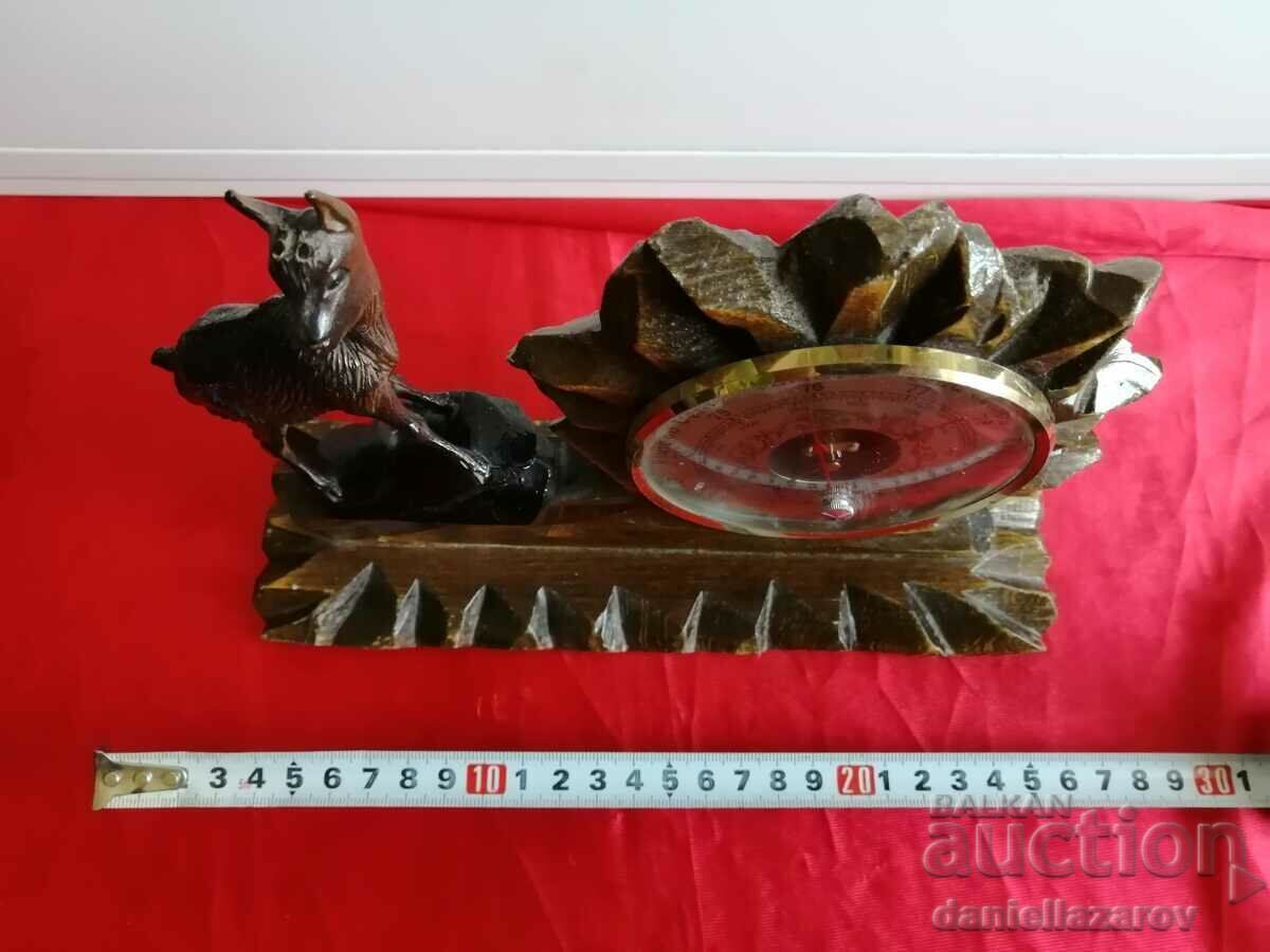 Rare Old German BLACKWALD Barometer - 5