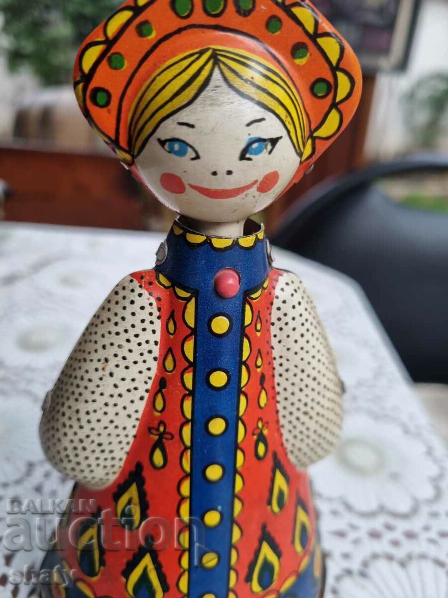 Old mechanical tin toy. Horse - 5 Old mechanical tin toy. Horse - 5