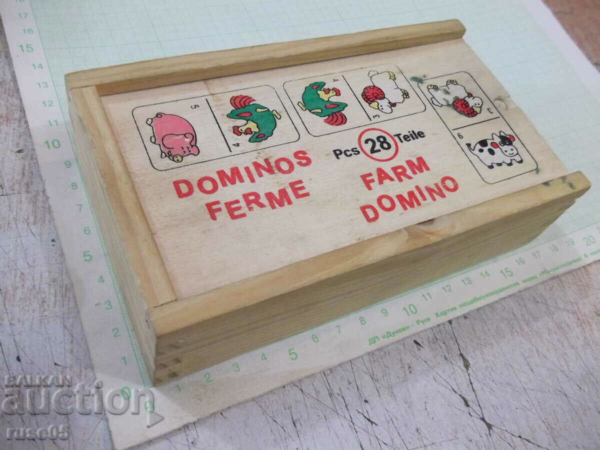 Auction  Wooden dominoes with animals for children