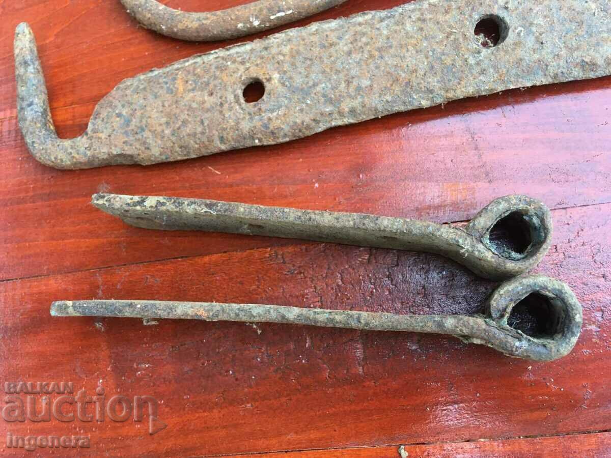HINGE HINGES FOR AND FROM OLD DOOR BRACKET IRON - 5 HINGE HINGES FOR AND FROM OLD DOOR BRACKET IRON - 5