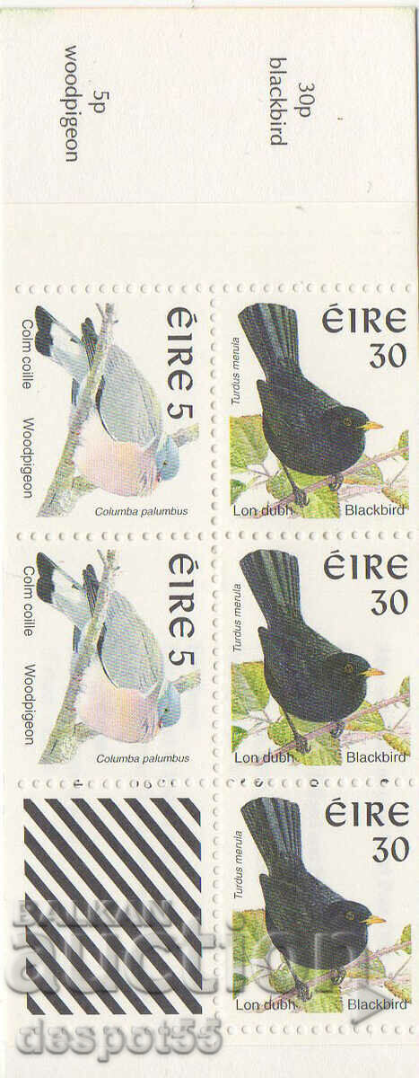 1998. Irlanda. Păsări. Carnet + 2 autocolante.