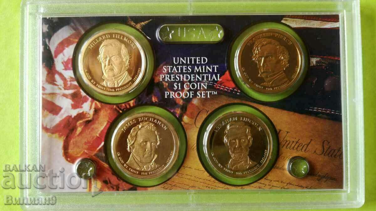 Сет Президентски долари "S" 2010 САЩ Proof