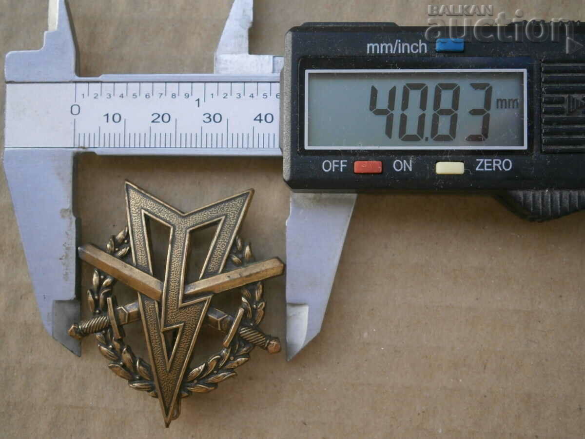 vintage insignia Swords with lightning bolt and wreath - 6 vintage insignia Swords with lightning bolt and wreath - 6