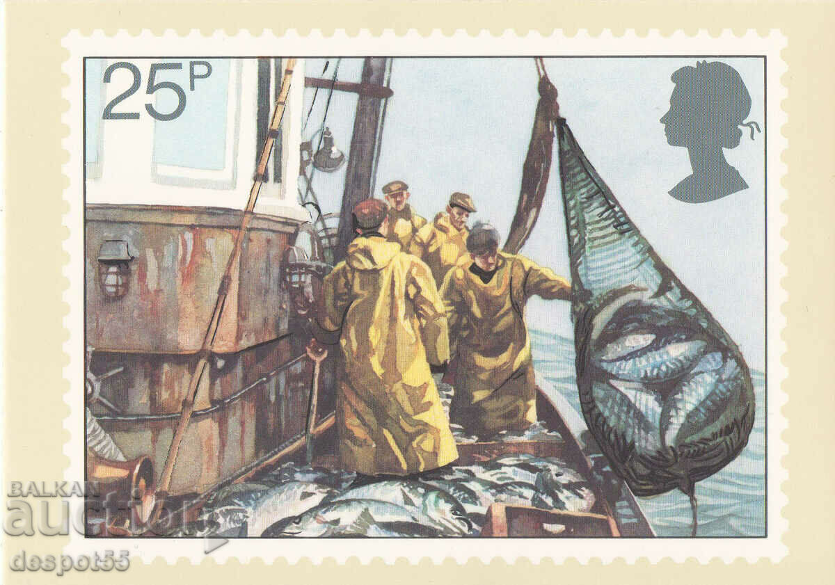1981 Μεγάλη Βρετανία. Κάρτα αναπαραγωγής γραμματοσήμων.